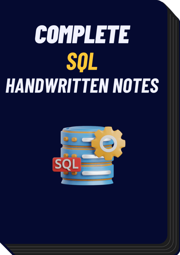 SQL Handwritten Notes
