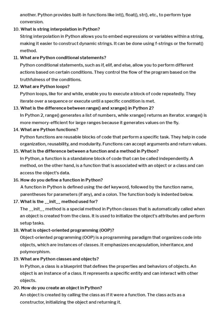 All Programming Languages and Technologies Interview Question and ...